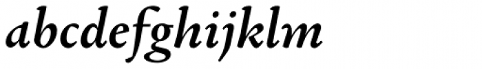 Garalda Demibold Italic Font LOWERCASE