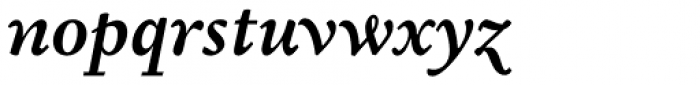 Garalda Demibold Italic Font LOWERCASE