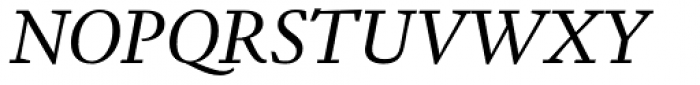 Garalda Italic Font UPPERCASE