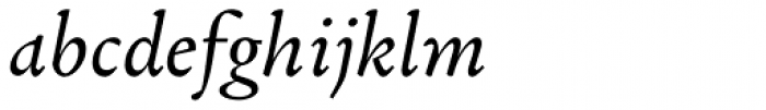 Garalda Italic Font LOWERCASE