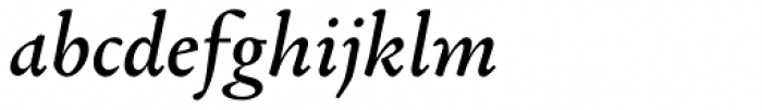 Garalda Medium Italic Font LOWERCASE