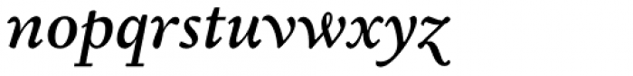 Garalda Medium Italic Font LOWERCASE