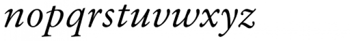 Garamond 96 DT Italic Font LOWERCASE