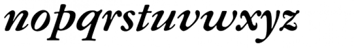 Garamond ATF Micro Bold Italic Font LOWERCASE
