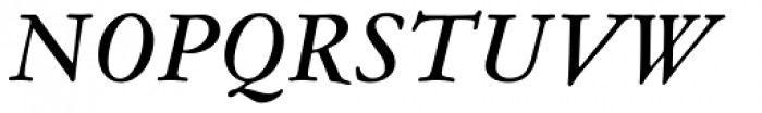 Garamond ATF Micro Italic Font UPPERCASE
