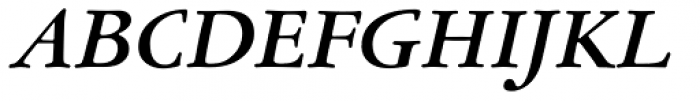 Garamond ATF SubHead Bold Italic Font UPPERCASE