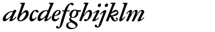 Garamond ATF SubHead Bold Italic Font LOWERCASE