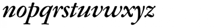 Garamond ATF SubHead Bold Italic Font LOWERCASE