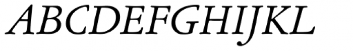 Garamond ATF SubHead Italic Font UPPERCASE