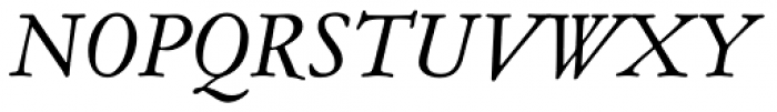Garamond ATF SubHead Italic Font UPPERCASE