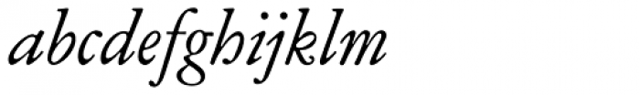 Garamond ATF SubHead Italic Font LOWERCASE