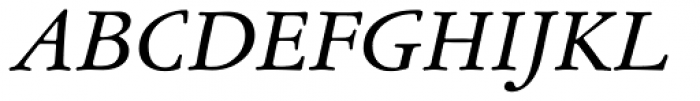 Garamond ATF Text Italic Font UPPERCASE