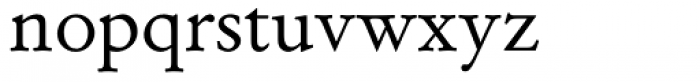 Garamond Antiqua Font LOWERCASE