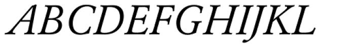 Garamond BE Pro Italic Font UPPERCASE