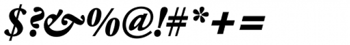 Garamond BQ Bold Italic Font OTHER CHARS
