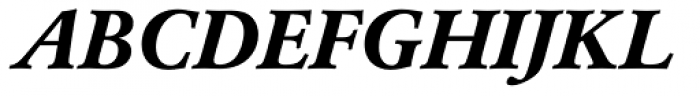 Garamond BQ Bold Italic Font UPPERCASE