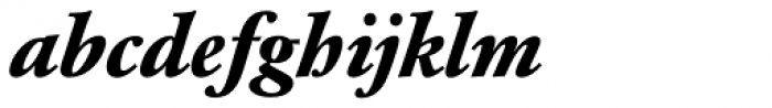 Garamond BQ Bold Italic Font LOWERCASE