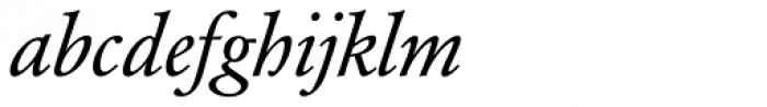 Garamond BQ Italic Font LOWERCASE