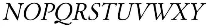 Garamond Classico Italic Font UPPERCASE