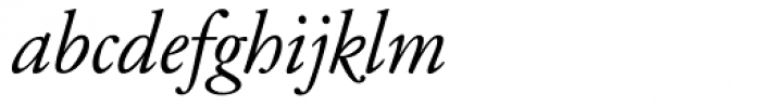 Garamond Classico Italic Font LOWERCASE