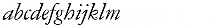 Garamond DT Italic Font LOWERCASE