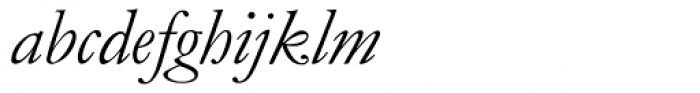 Garamond MT Alternative Italic Font LOWERCASE
