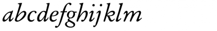 Garamond No 2 Italic Font LOWERCASE