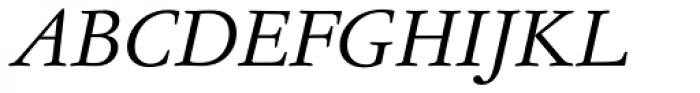 Garamond No 5 EF Light Italic Font UPPERCASE