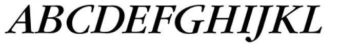 Garamond Nova Pro Italic Font UPPERCASE