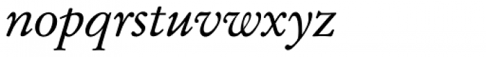 Garamond Nr 1 SB Italic Font LOWERCASE