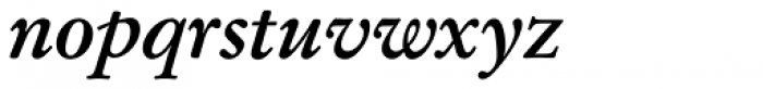 Garamond Nr 1 SB Medium Italic Font LOWERCASE