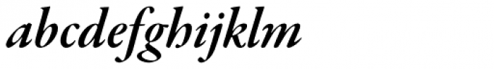 Garamond Premr Pro SubHead SemiBold Italic Font LOWERCASE
