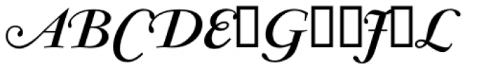 Garamond RR Bold Italic Swashes Font UPPERCASE