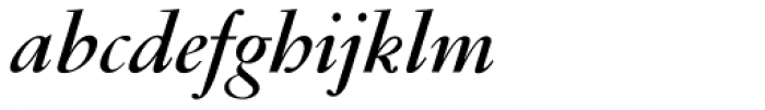Garamond RR Bold Italic Font LOWERCASE