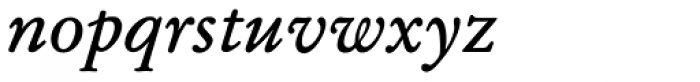 Garamond SB Italic Font LOWERCASE