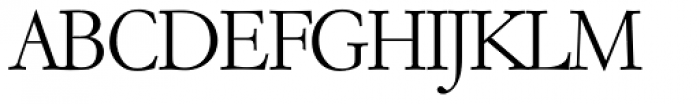 Garamond Serial ExtraLight Font UPPERCASE
