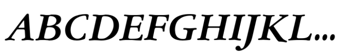 Garamont Amsterdam EF Bold Italic Font UPPERCASE