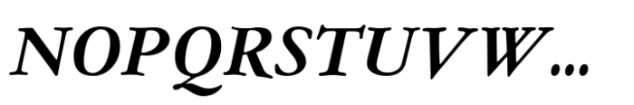 Garamont Amsterdam EF Bold Italic Font UPPERCASE