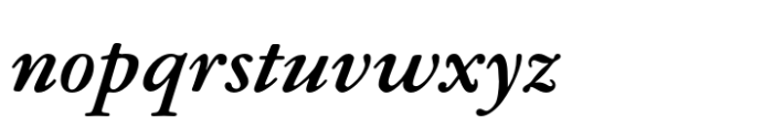 Garamont Amsterdam EF Bold Italic Font LOWERCASE