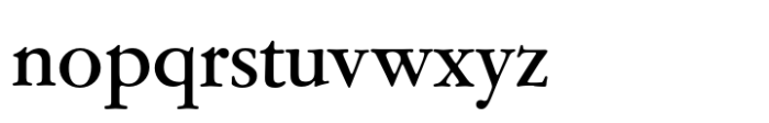 Garamont Amsterdam EF Medium Font LOWERCASE