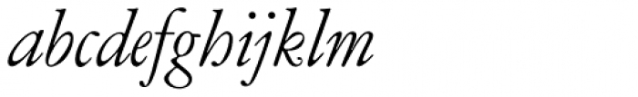 Garamont BQ Italic OsF Font LOWERCASE