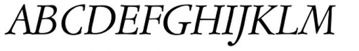 Garamont BQ Italic Font UPPERCASE