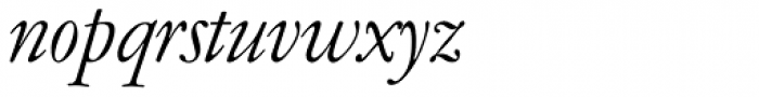Garamont BQ Italic Font LOWERCASE
