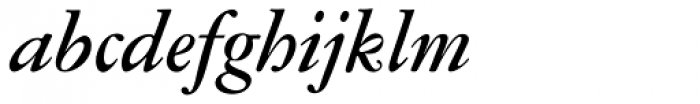 Garamont BQ Medium Italic Font LOWERCASE
