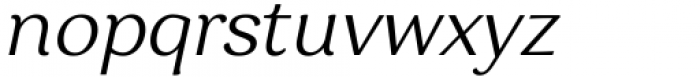 Garbata Light Italic Font LOWERCASE