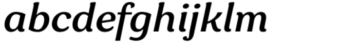 Garbata Medium Italic Font LOWERCASE