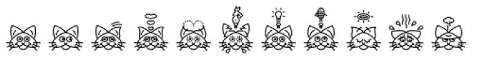 GarciaToons Cat Font LOWERCASE