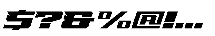 Garco Racing Font OTHER CHARS