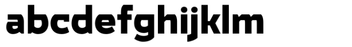 Garcog Heavy Font LOWERCASE