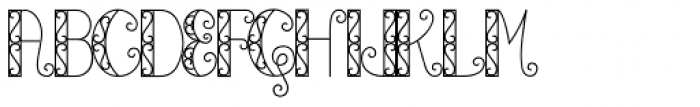 Garden Gate Font UPPERCASE